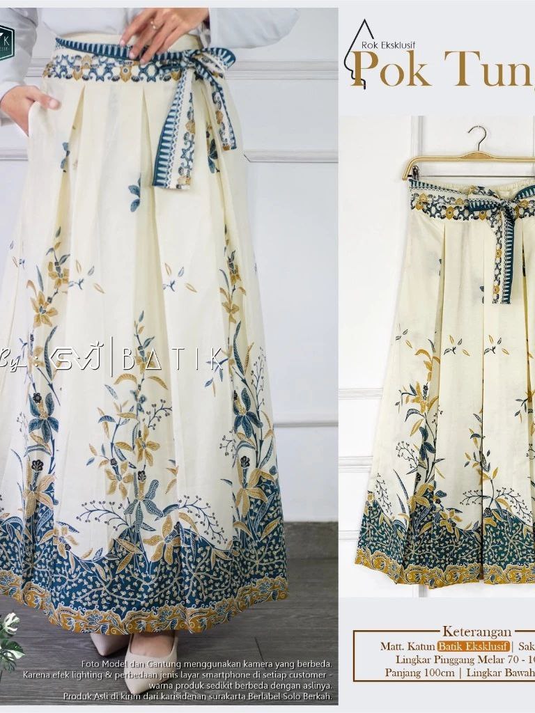 Jual Rok Batik Panjang Bawahan Batik Wanita Rok Unggul Jaya Rok ...