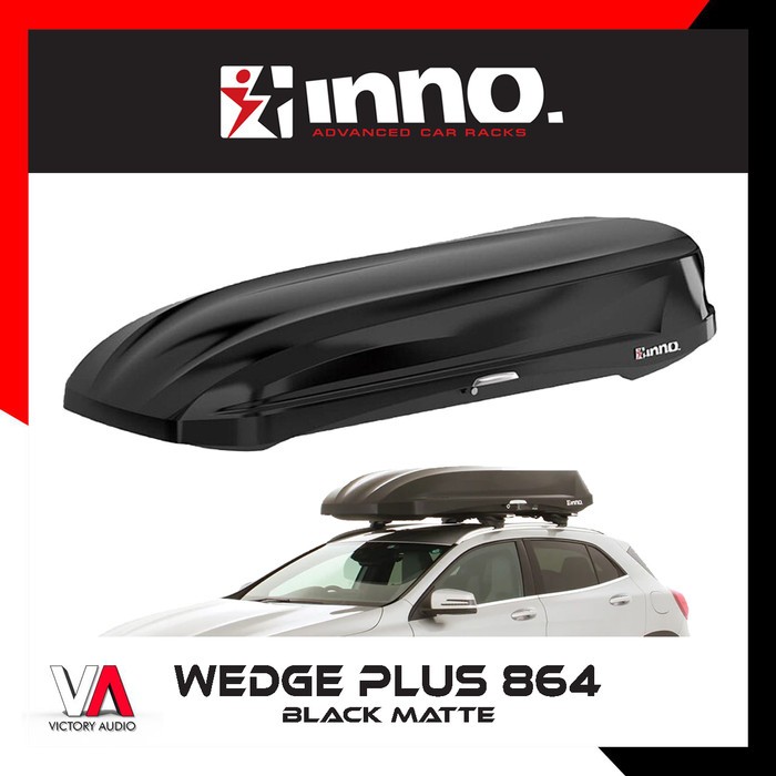 Jual Roofbox roof box INNO WEDGE PLUS 864 hitam matte 360 L original ...