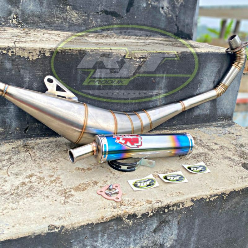 Jual Knalpot Satria 2 Tak R9 Generation Titanium Fullstainless PNP ...