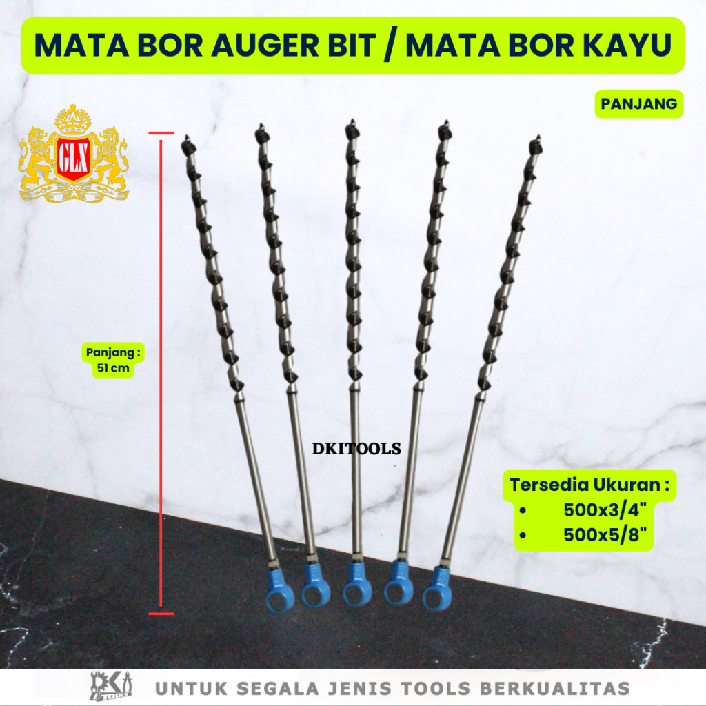 Jual GLX Mata Boer Auger Bit / Mata Bor Kayu Panjang GLX 500 | Shopee ...