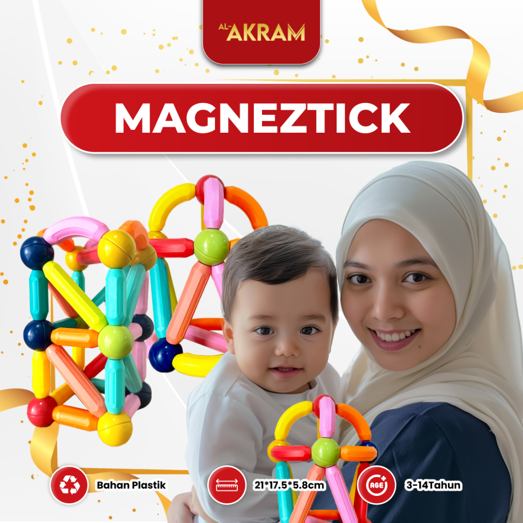 Jual MAGNET MAINAN ANAK MAGNEZTICK 42 pcs MAINAN EDUKASI ANAK MAINAN ...