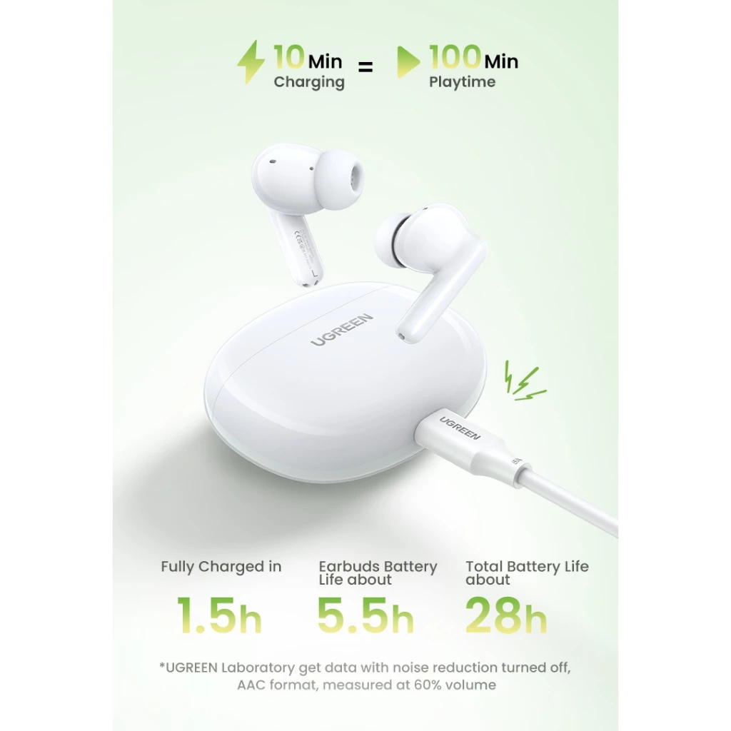 UGREEN Exclusive HiTune P3 Earphone TWS Bluetooth 5.4 Wireless Earbuds 45110