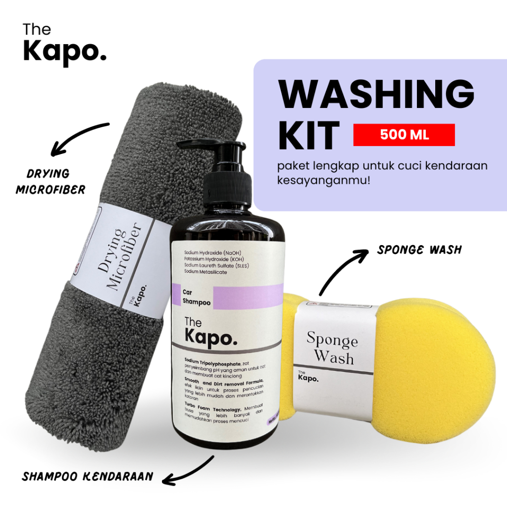 Jual The Kapo Clean | Washing Kit - Paket Cuci Motor, Shampoo Motor, Ph ...