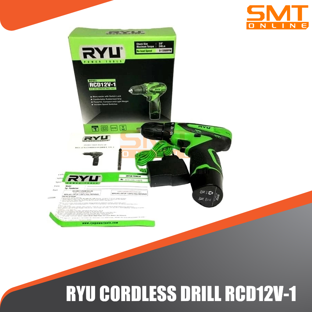 Jual RYU CORDLESS DRILL RCD 12-1/ RYU MESIN BOR CAS 12V | Shopee Indonesia