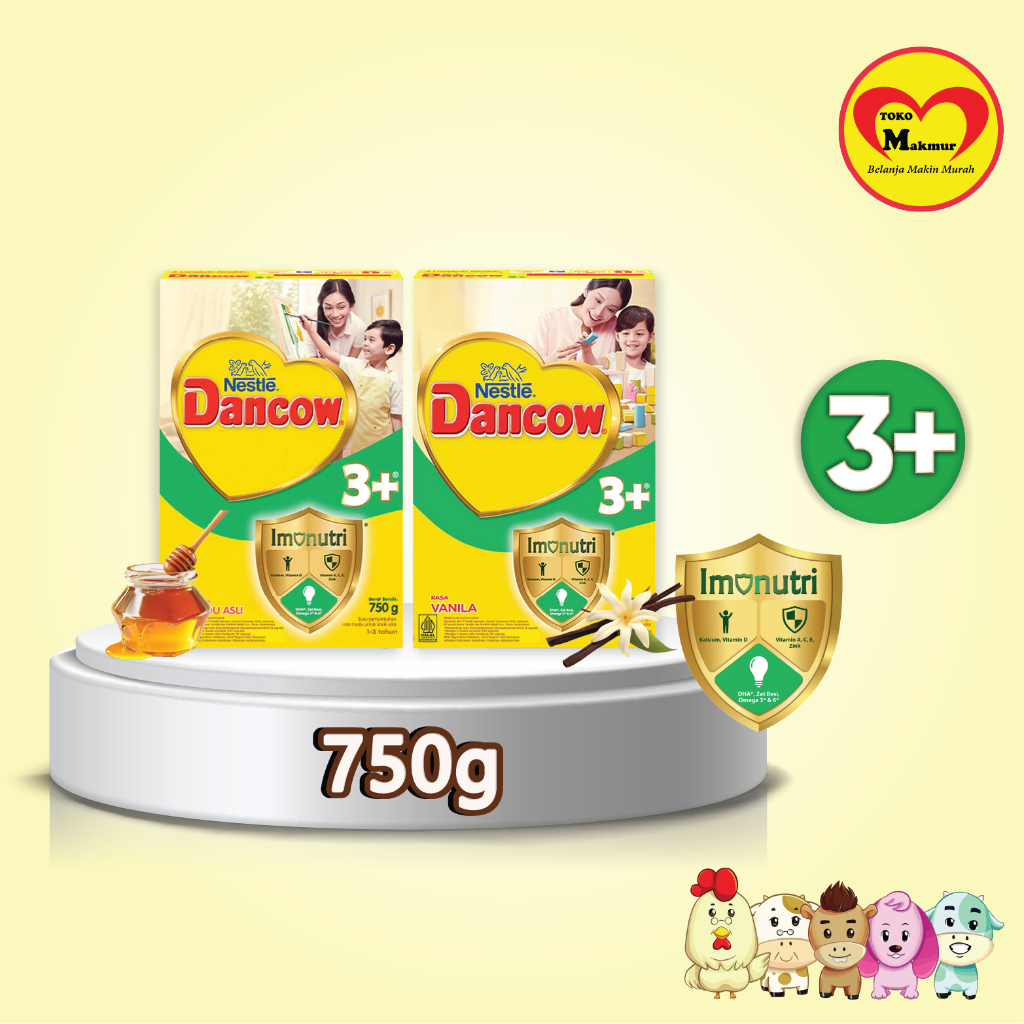 Jual Dancow 3+ Vanila / Madu / Coklat 750gr / Toko Makmur Online ...