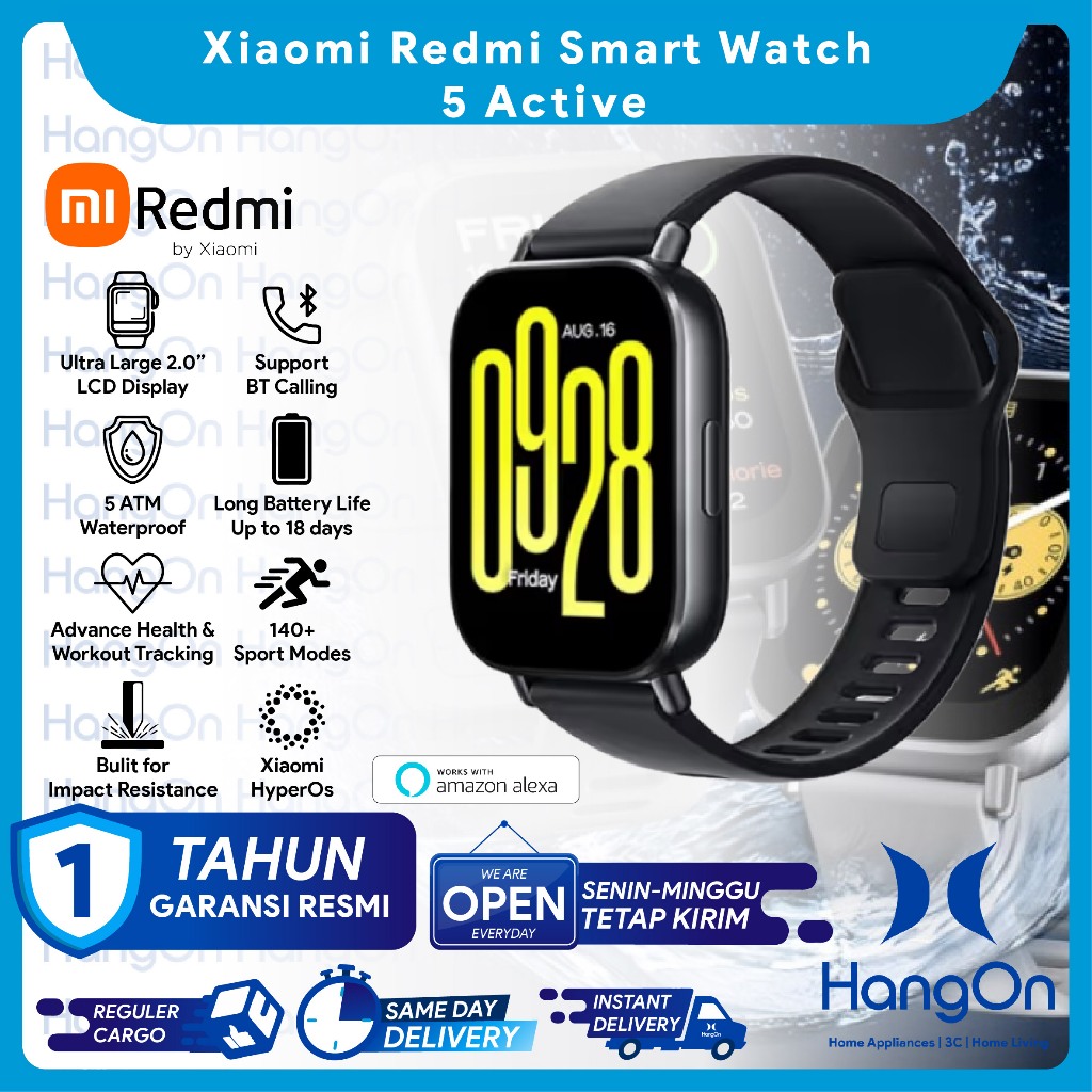 Xiaomi Redmi Watch Active 2,0'' Inch LCD Display BT Calling 5ATM  Waterproof