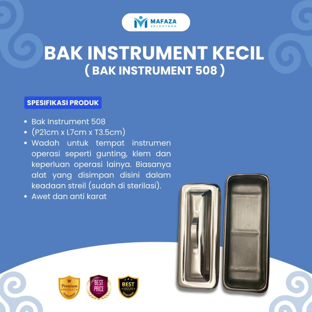 Jual Bak Instrumen Kecil 508 || Bak Stainless 508 || Bak Instrumen Anti ...