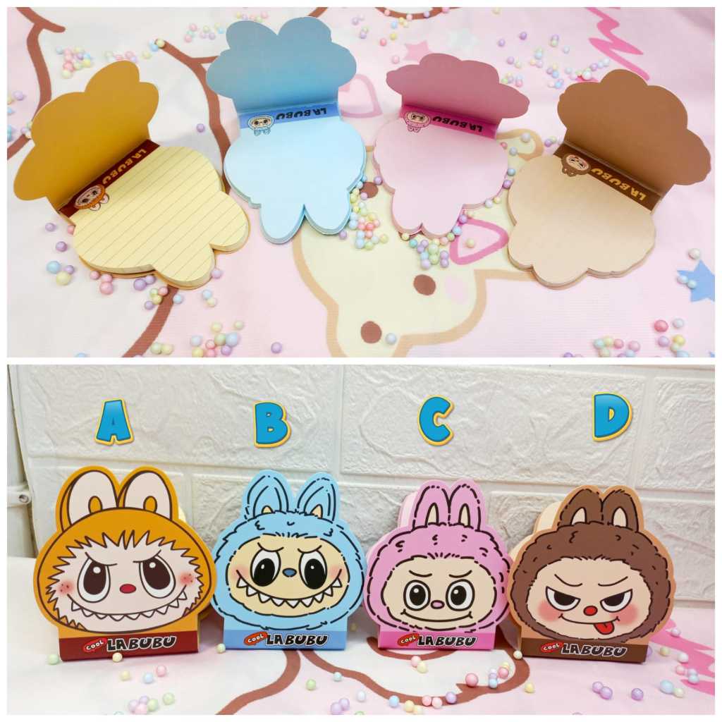 Jual NOTE KEPALA LABUBU P 10 X L 9 CM ISI 30 LEMBAR | Shopee Indonesia