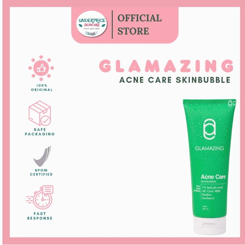Jual glamazing acna care skin Bubble 100ml | Shopee Indonesia