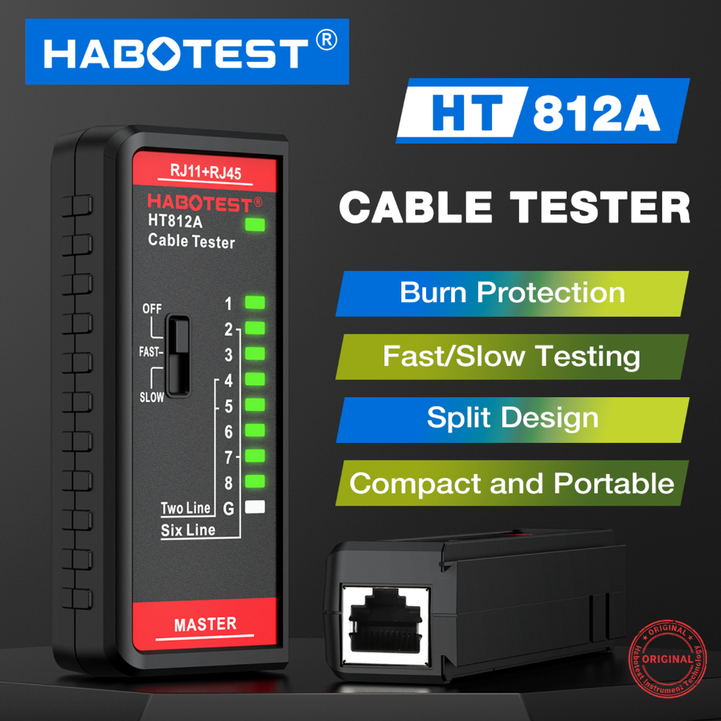 Jual [SPECIAL PRICE] Habotest HT812A LAN Tester/Alat Tes Kabel Internet ...