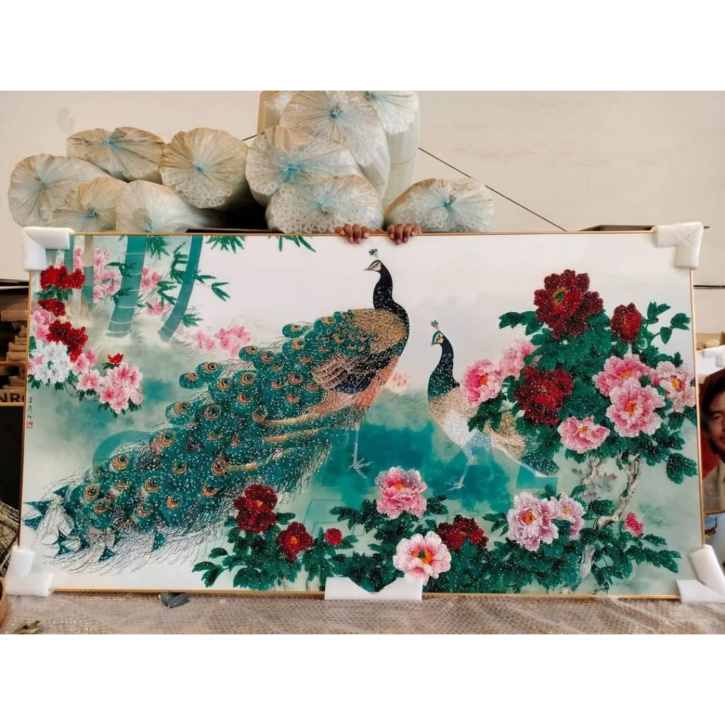 Jual Lukisan Dinding Diamond Crystal Painting 5 D Bentuk Persegi Frame ...