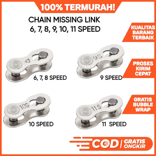 Jual Sambungan Rantai Sepeda 6, 7, 8, 9, 10 Speed Missing Link Sepeda ...