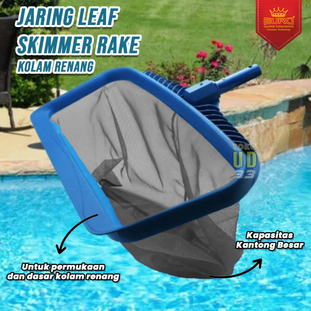 Jual Leaf Rake Skimmer - Jaring Pembersih Kolam Renang Rake Mesh Leaf ...