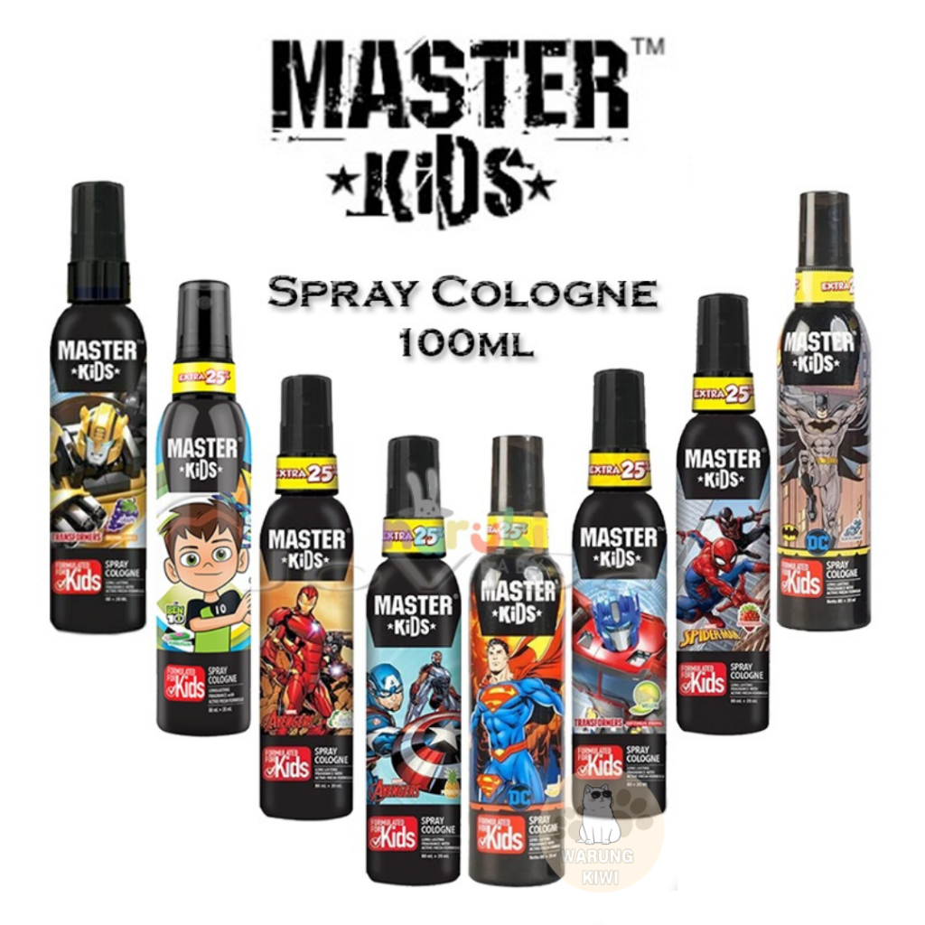 Jual MASTER KIDS Spray Cologne 80mL + 20mL | Shopee Indonesia