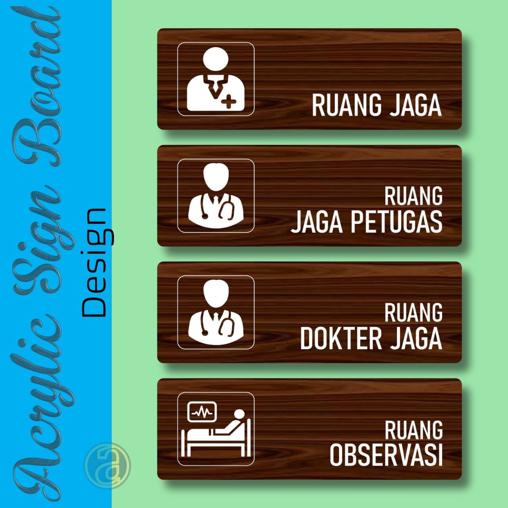Jual Papan Nama Ruangan Rumah Sakit, Puskesmas & Faskes - Sign Board ...