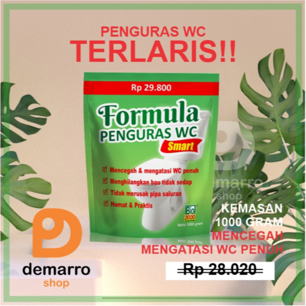 Jual BIO 2000 SMART FORMULA PENGURAS WC - 1000 GRAM | Shopee Indonesia