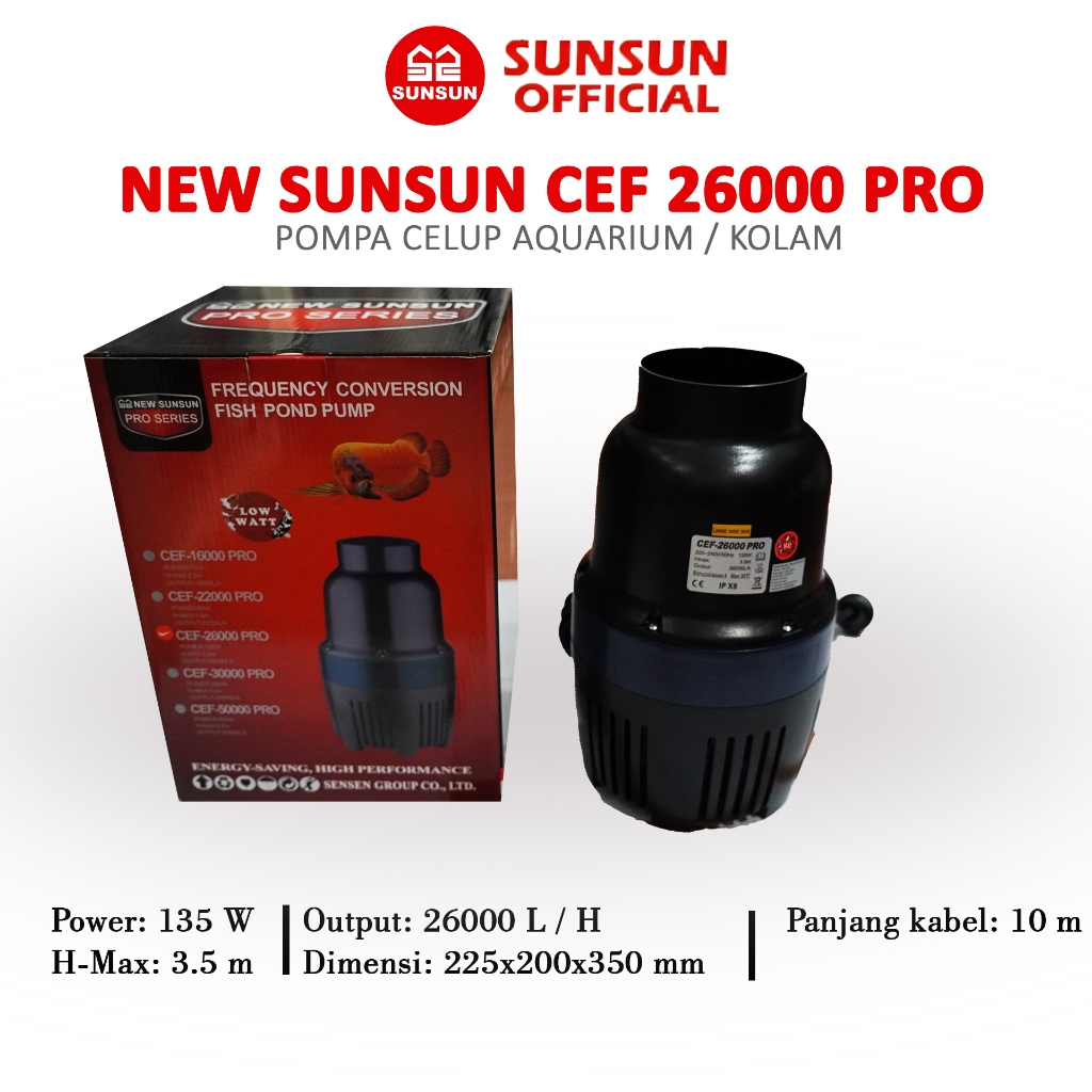 Pompa Per Laghetto AquaForte O'M-10000 - 12V, 10.000 L/h, 4m Altezza - Foto 6