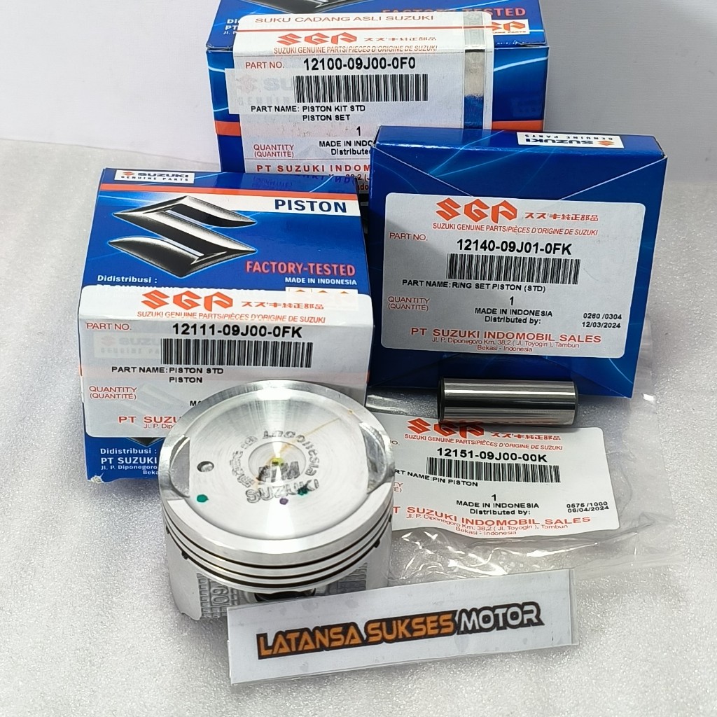 Jual Piston kit Seher set Suzuki Nex karbu & nex fi Lets Address ukuran ...