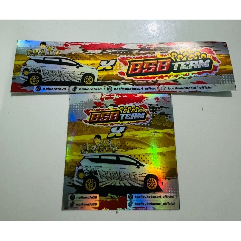 Jual Stiker Naiko X BSB team hologram | Shopee Indonesia