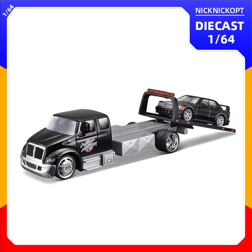 Maquette Voiture International Durastar + MB 190 E - Échelle 1:64, Noire - Maisto Neuve Sous Blister