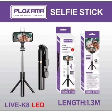 Z3 MEREK K9 LED Tongsis Tripod Bluetooth 1.7m Tripod Tongsis Untuk Live Tripod Hp Android