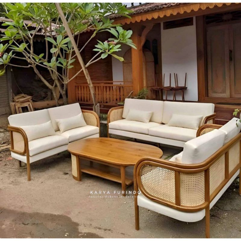 Jual Kursi Sofa Antik Kayu Jati Grade A, Kursi Tamu Rotan Luxury, Kursi ...