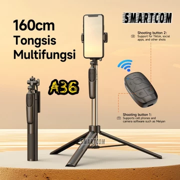 SMARTCOM Tripod Tongsis L16 Bluetooth Hand Stabilizer Hp Gopro Kamera L12 L15 L16 Y19 P185