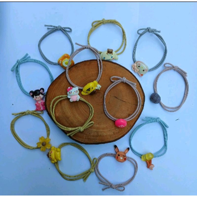 Jual IKAT RAMBUT MINI MOTIF SANRIO ( 10pcs ) | Shopee Indonesia