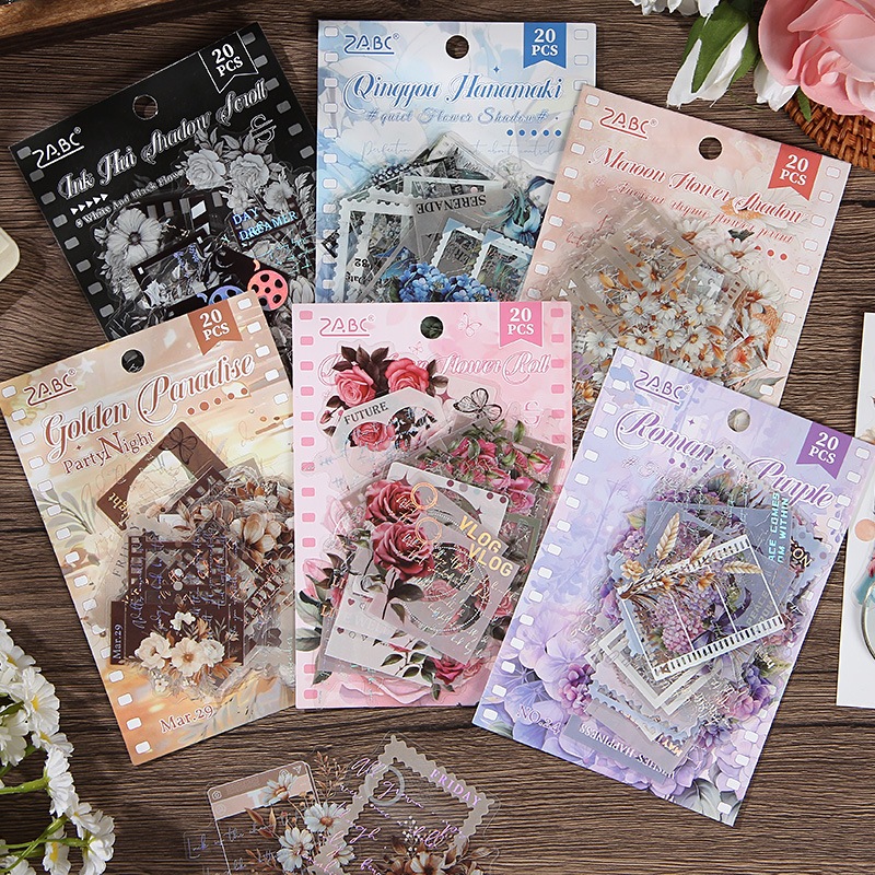 Jual Stiker DIY Casing HP Simple Pattern Flower Waterproof PET Stiker ...