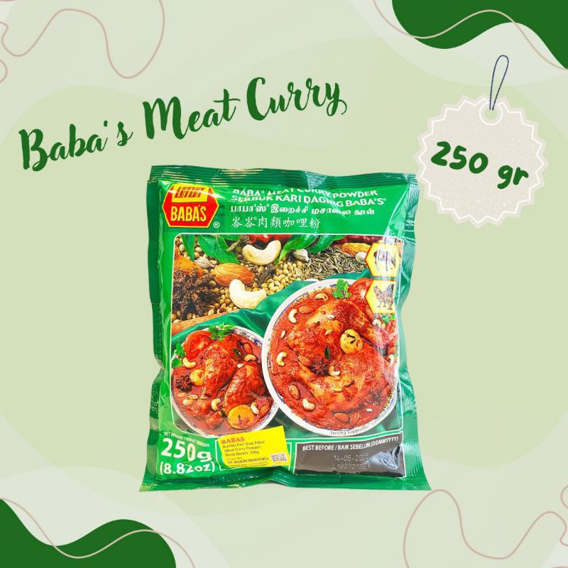 Jual BABAS MEAT CURRY 250 GR KARI BABAS SERBUK BABAS EXP OKTOBER 2025 ...