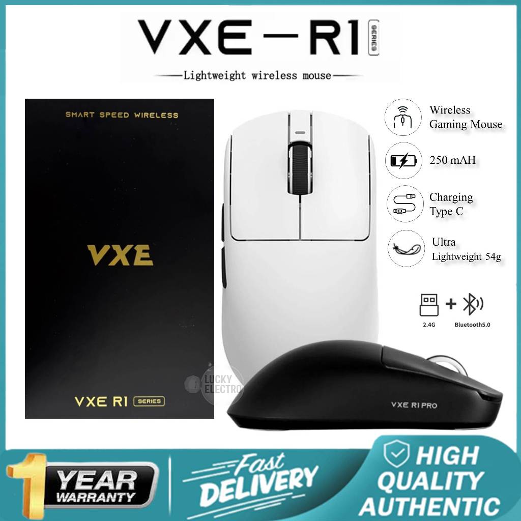 Jual VGN VXE R1 Pro Wireless Gaming Mouse Light Weight Mouse Smart ...