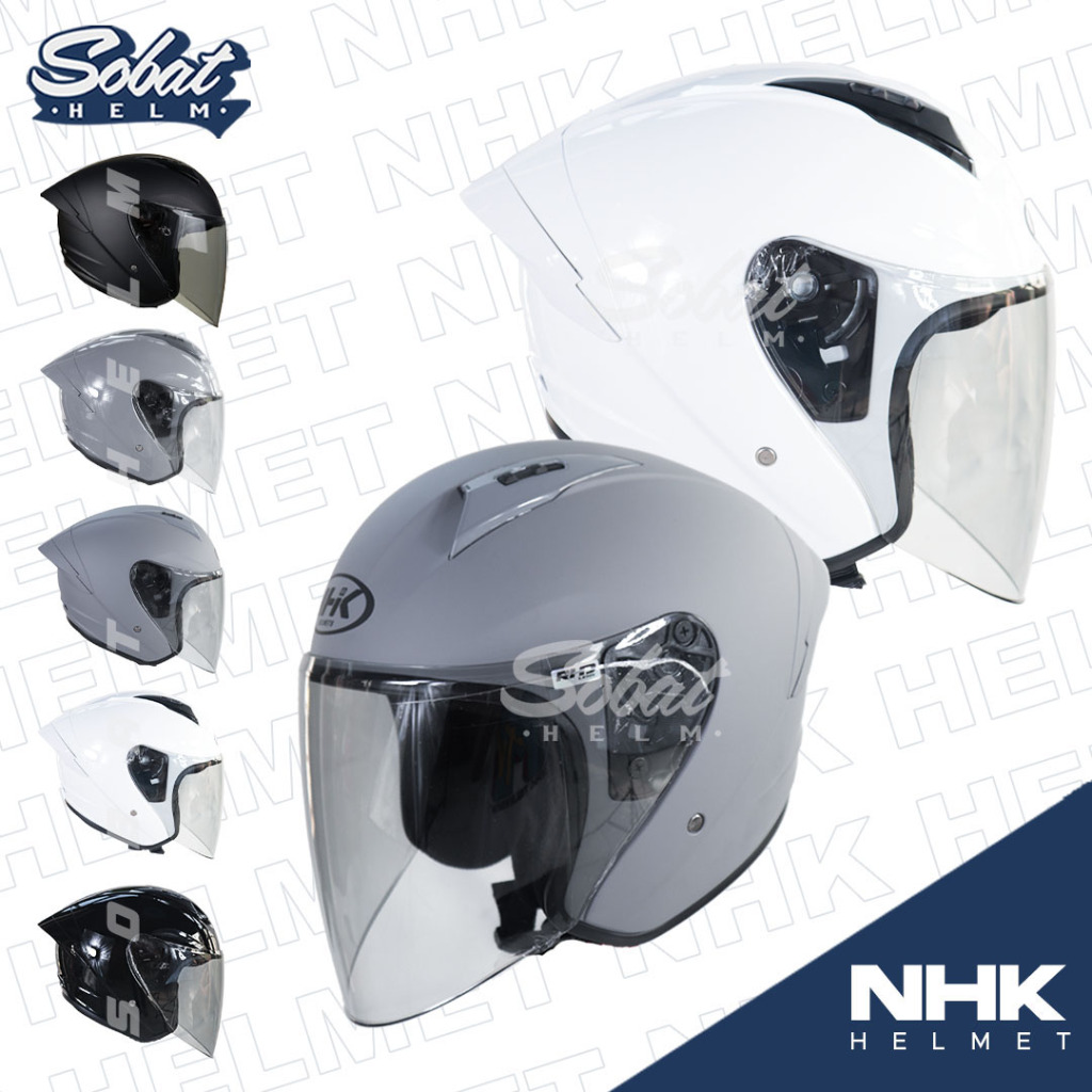 Jual Helm NHK N1 MAX SOLID Helm Half Face SNI | Shopee Indonesia