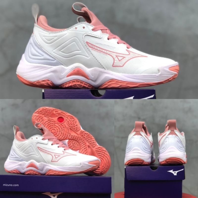 Jual SEPATU MIZUNO WAVE MOMENTUM SEPATU VOLI WANITA PUTIH TINGGU