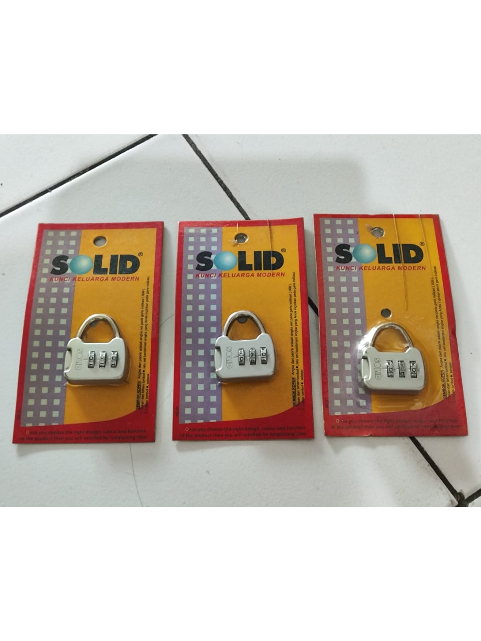 Jual Kunci gembok koper solid angka/pin untuk koper | Shopee Indonesia