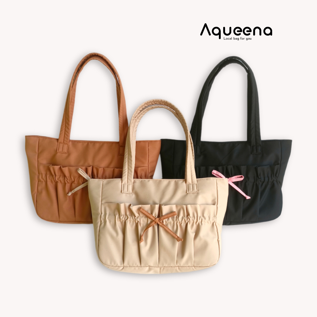 Jual Bunny Tote Bag By Aqueena | Puffy Bag Korean Style | Totebag Kain ...