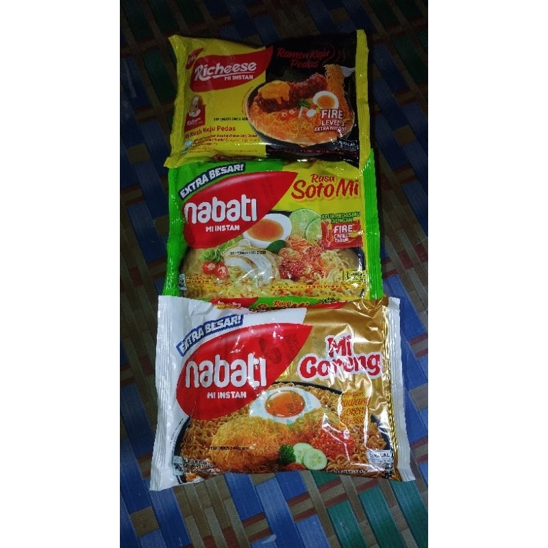 Jual MI NABATI RICHEESE KEJU, SOTO, MIE GORENG PER 1 PCS | Shopee Indonesia