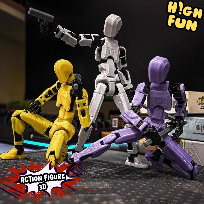 Jual HighFun 3D Action Figure Mainan Bergerak Multi-Sendi | Shopee ...