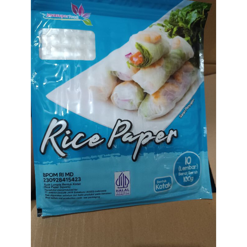 Jual RICE PAPER KOTAK RICE PAPER HALAL KEMASAN ISI 10 | Shopee Indonesia