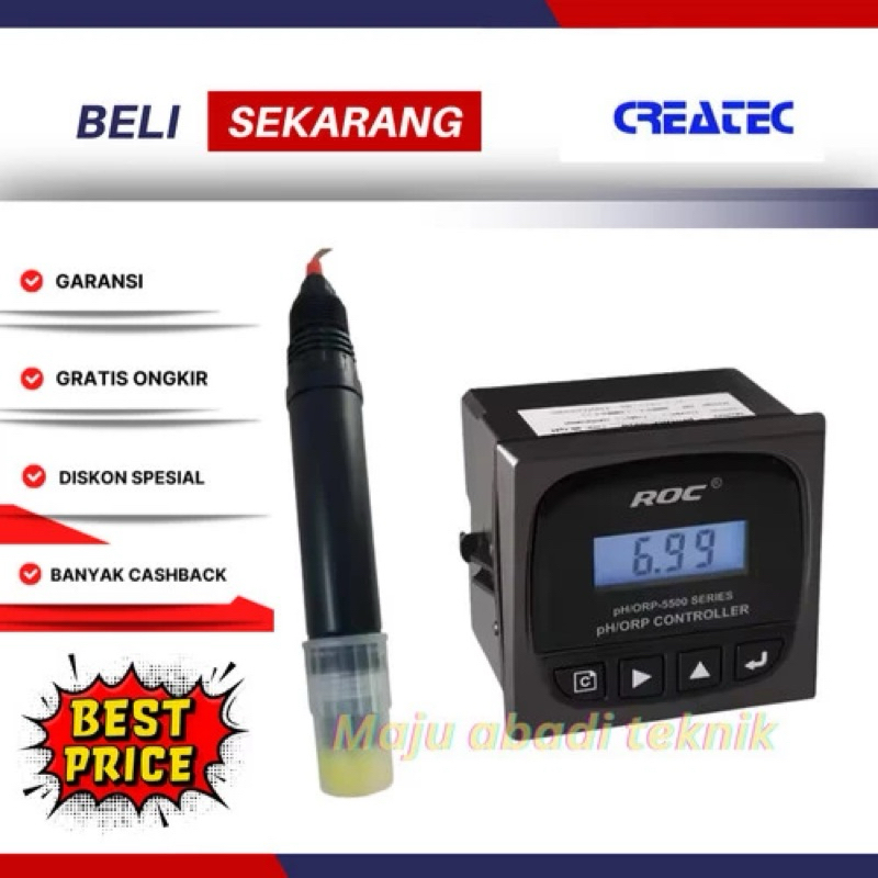 Jual ORP Meter Controller / Monitor / Transmitter ORP-5520 ROC CREATE ...