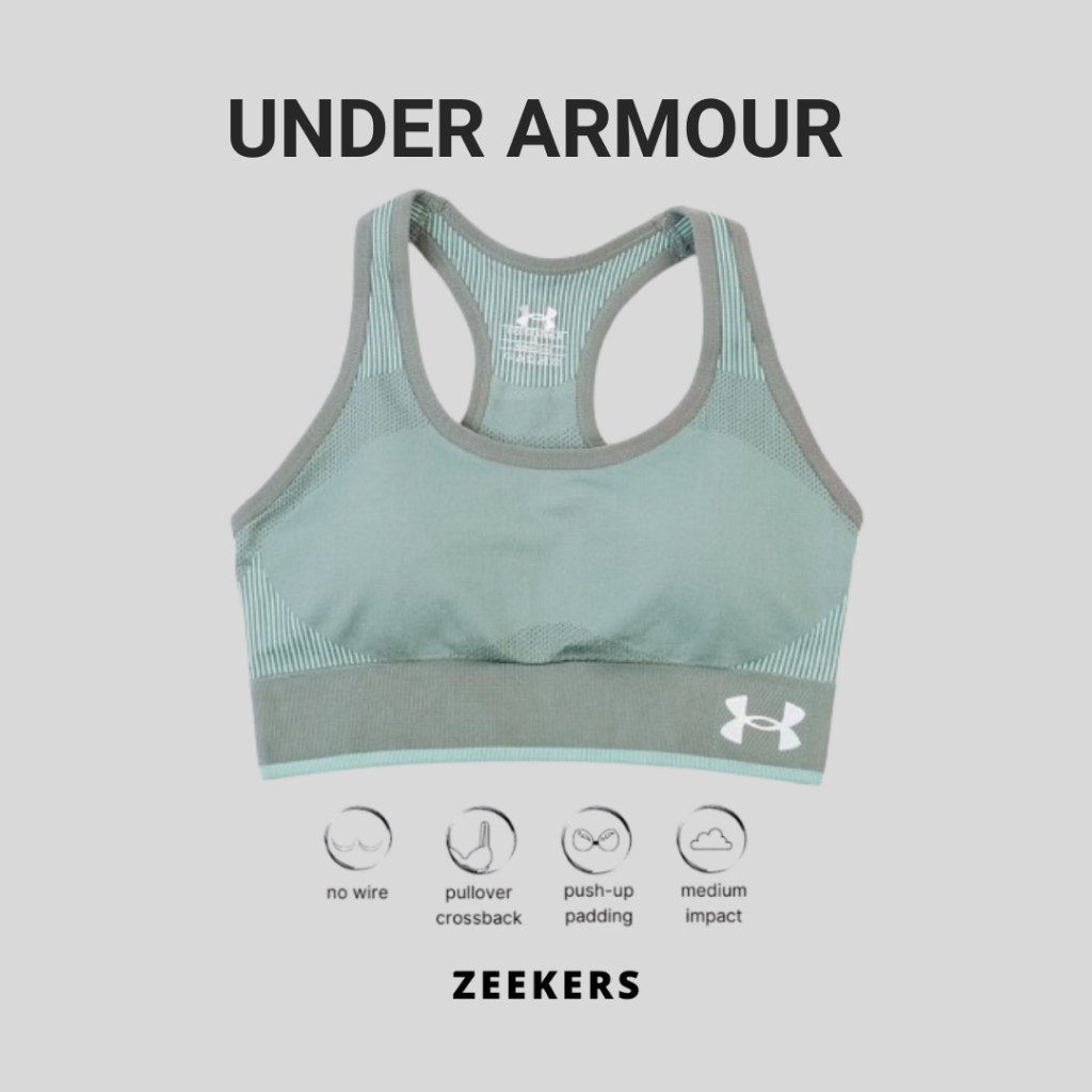 Underarmour Sport Bra Medium Support DriFIT Sports Bra Original 100% BNIP