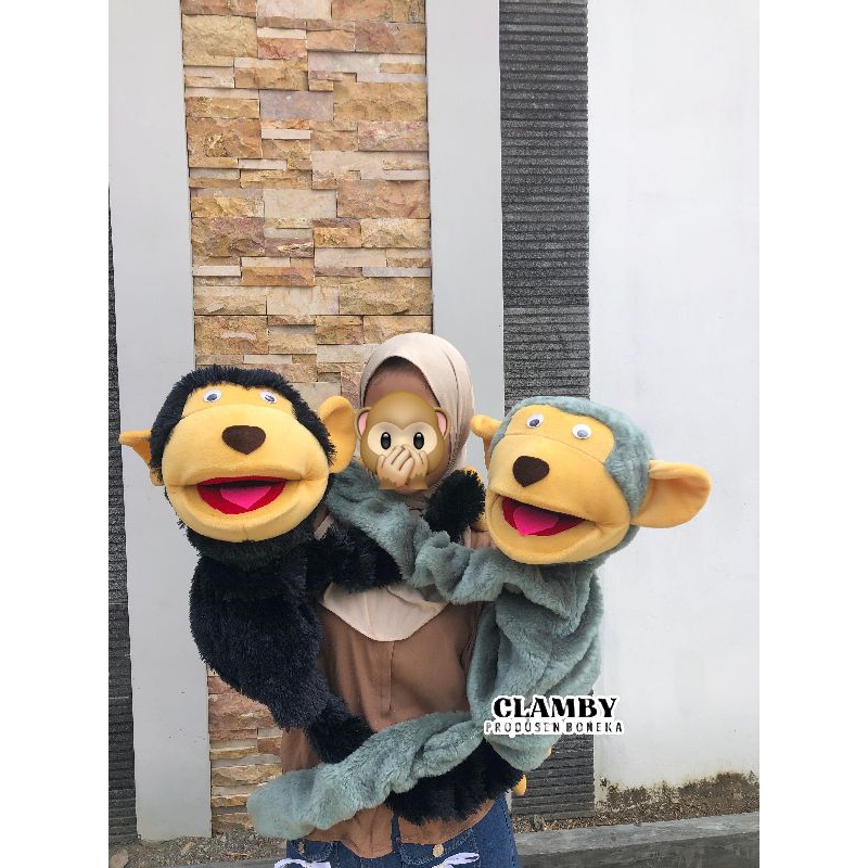 Jual Boneka Puppet Monkey / Muppet Orang Utan Jumbo Gorilla Boneka ...
