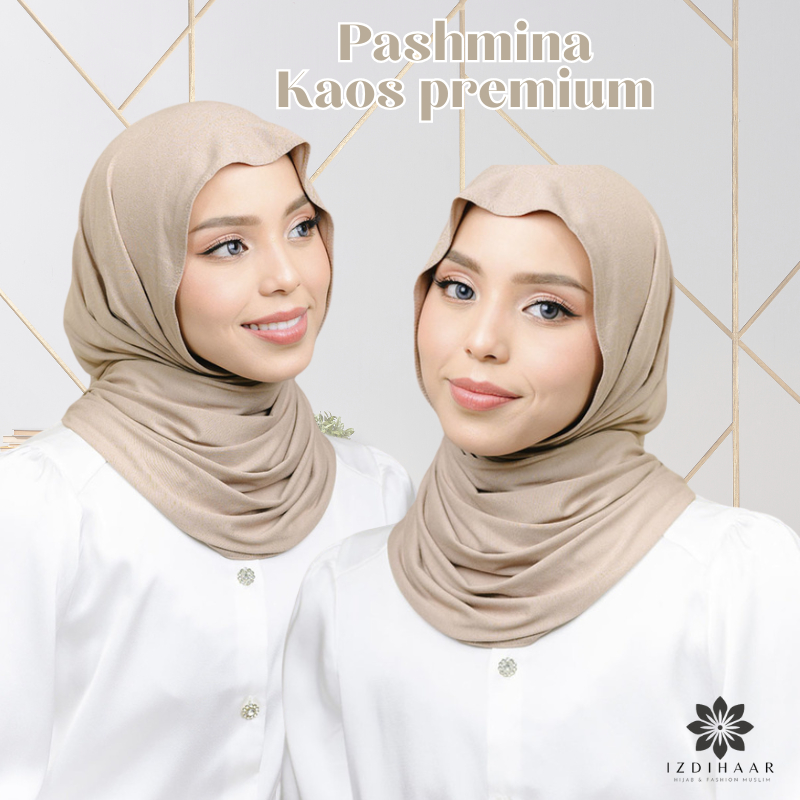 Jual Pashmina Kaos Pashmina Jersey Flowy Premium Hijab Shawl