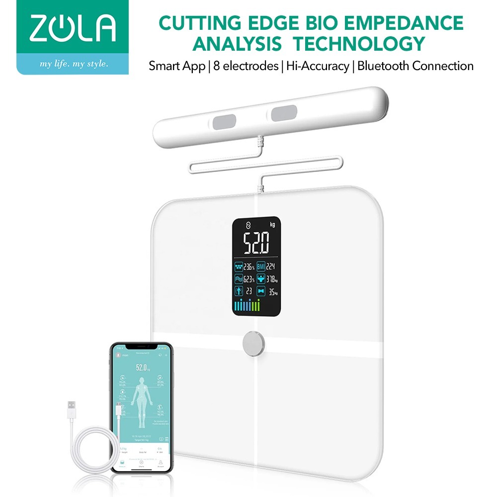 Jual ZOLA Timbangan Badan Digital Smart Body Scale BMI dan Body Fat ...