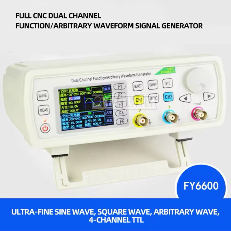 Lfhelper FY6900-60M DDS Signalgenerator – 2 Kanäle, 60MHz, Arbiträrwellen, Für Entwicklung & Reparatur