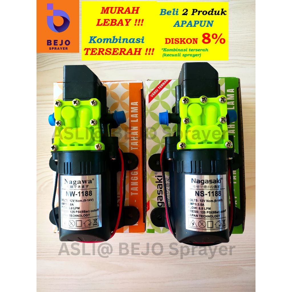 Jual TerBARU!! Dinamo 125 PSI ; 6 Liter per menit Pompa Air Nagasaki ...
