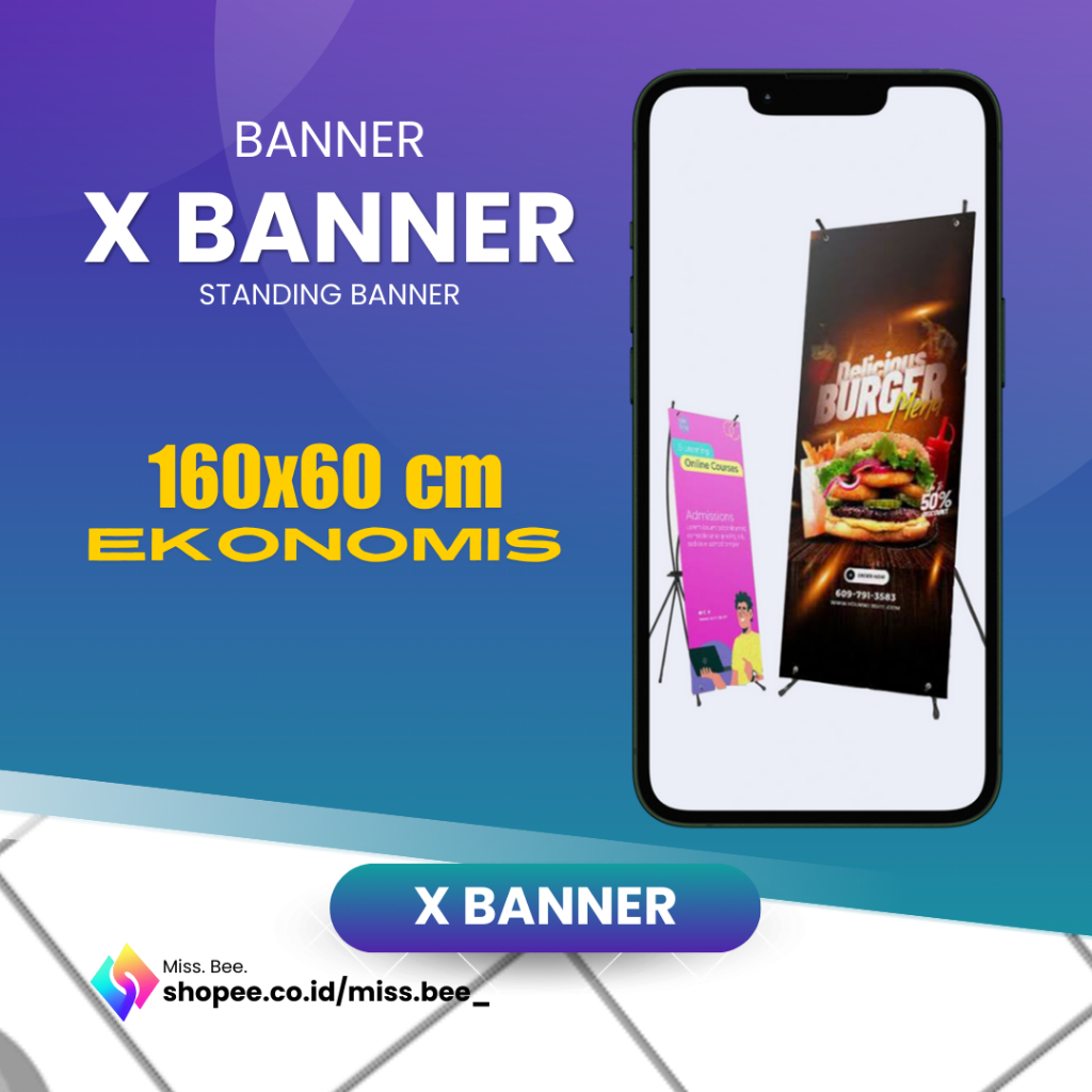 Jual EKONOMIS CETAK X-BANNER / STAND BANNER / STANDING BANNER MURAH ...