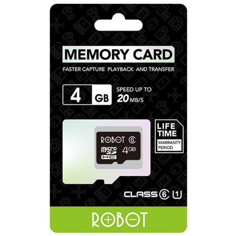 Jual Micro SD ROBOT TF 4GB Memory Card Kartu Memori HP Class 10 ...