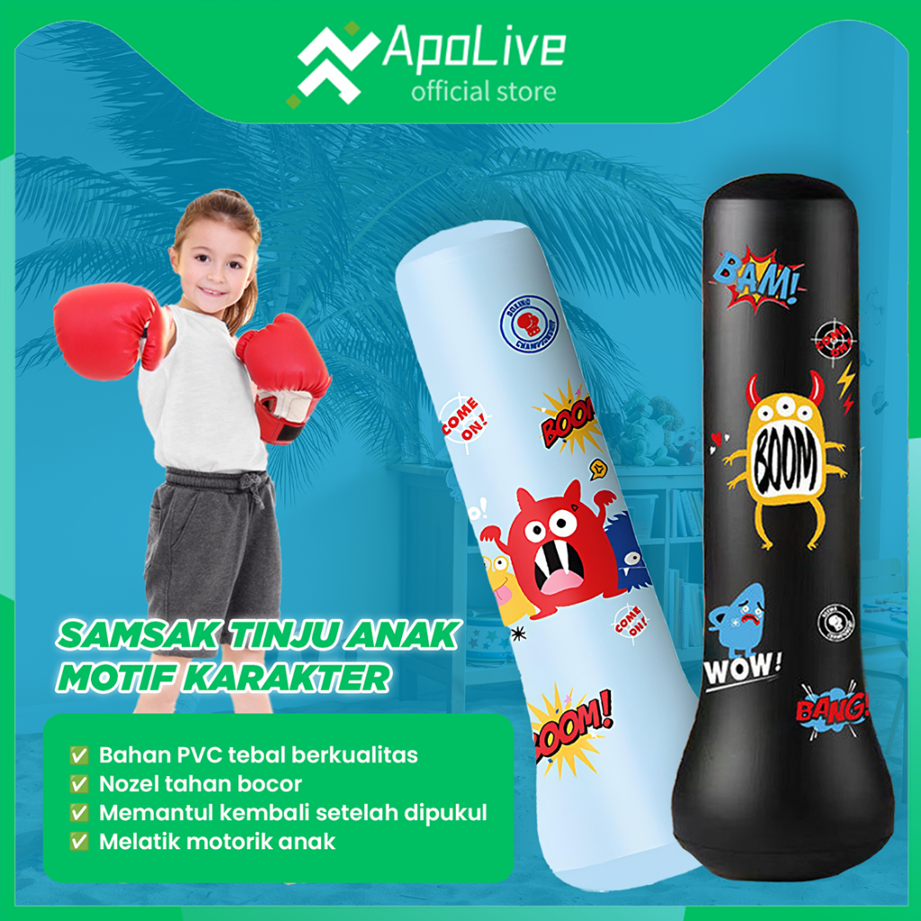 Jual Apolive - Standing Boxing Angin Samsak Ball Tinju Anak Inflatable ...