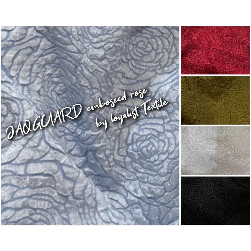 Jual KAIN JAQGUARD EMBOSS BUNGA KEMBANG | Shopee Indonesia