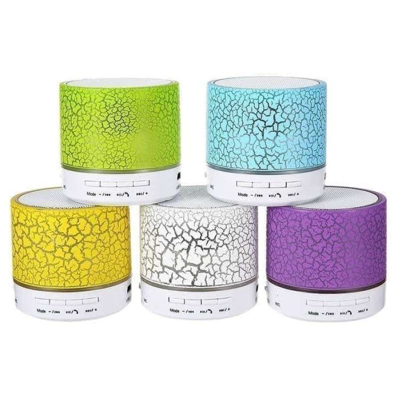 Jual Speaker Mini Bluetooth Motif Retak LED Wireless | Shopee Indonesia